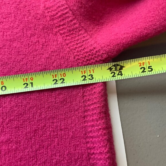New Gibson LATimer XL Hot Pink Turtleneck Sweater Dress Wool Blend - Picture 6 of 12
